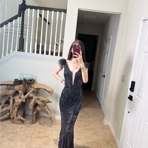 Elegant Black Evening Gown